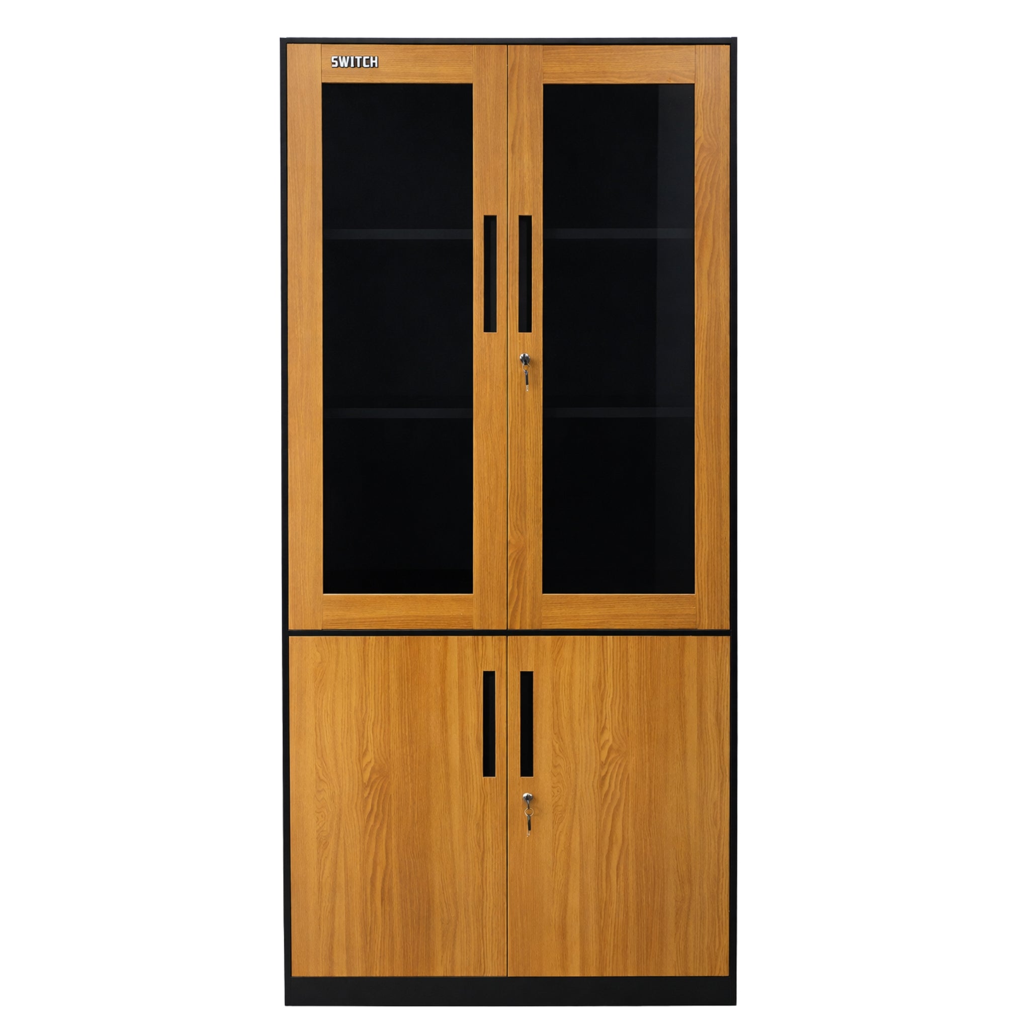 Half-Glass Display Metal Storage & Cabinet