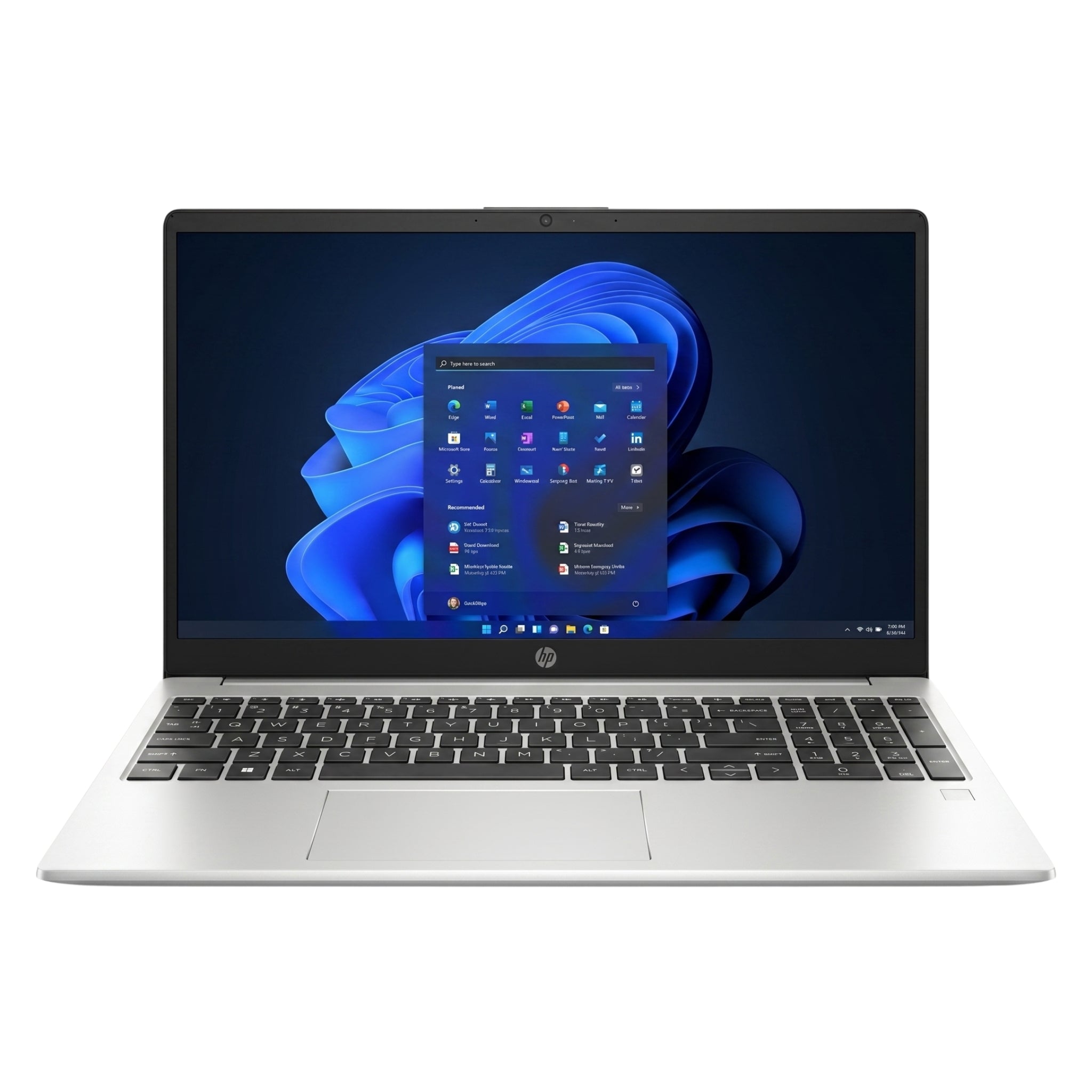 HP 250R G10 CI3-100U 8GB RAM 512GB SSD 15.6" Screen Win11 Pro Natural Silver