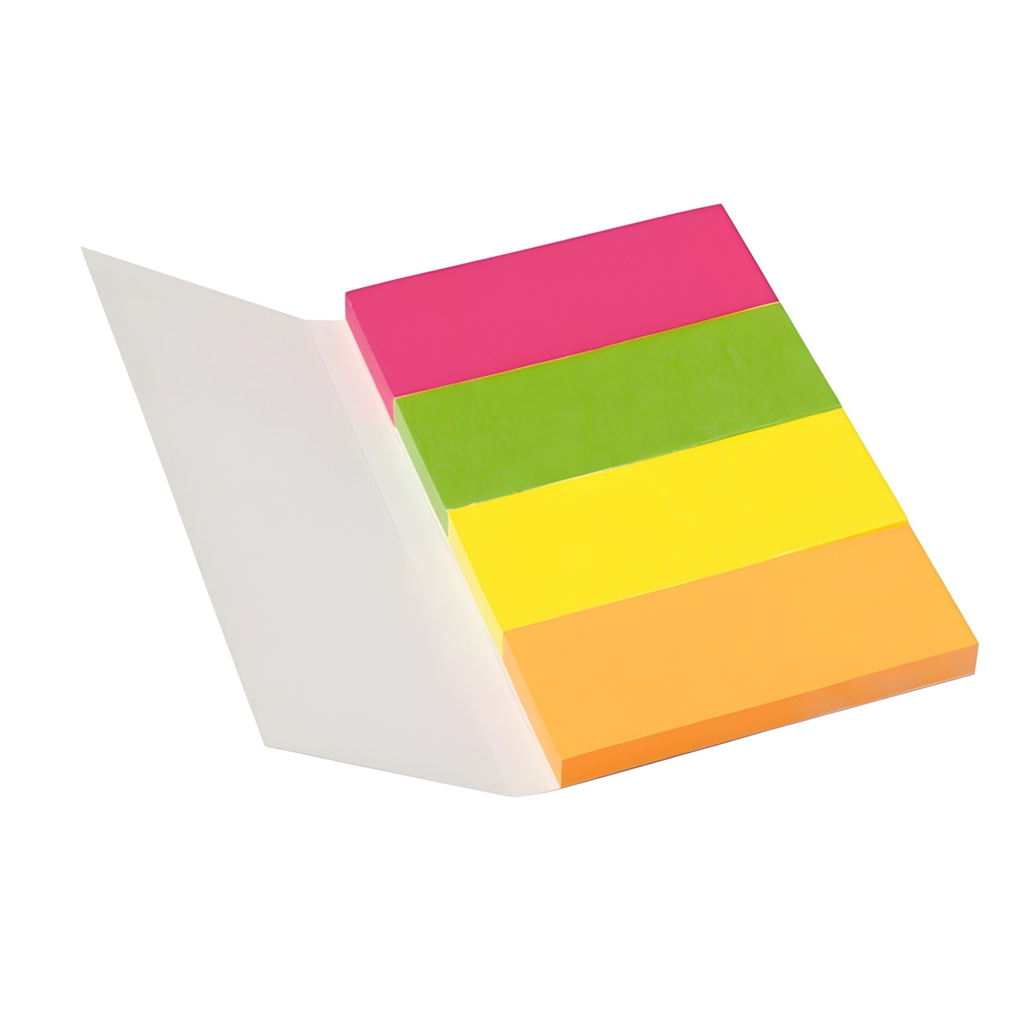 inFO Notes Neon Page Markers 20 x 50 mm, 4 Pads (50 Sheets) – Neon Pink/Neon Green/Neon Yellow/Neon Orange