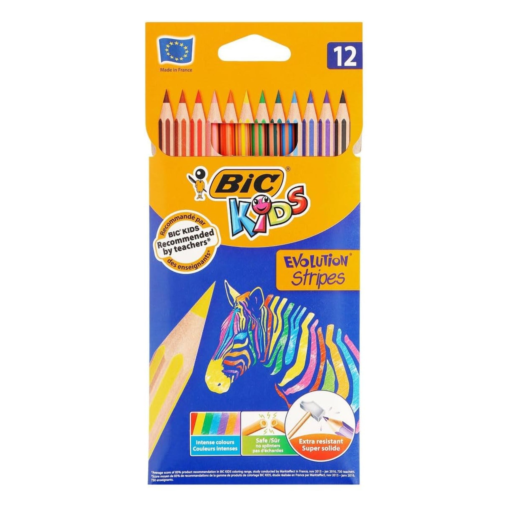 BIC Evolution Tripes Colouring Pencil 12 in Wallet - Office R Us Lagos