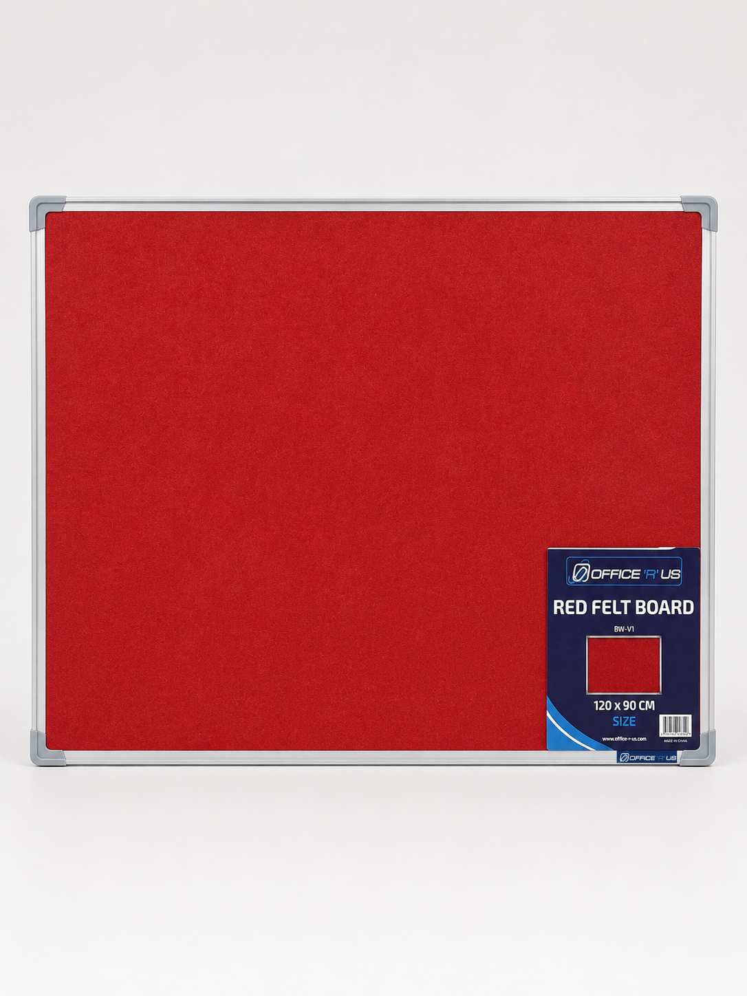 120 x 90cm Felt Notice Board with Aluminium Frame
