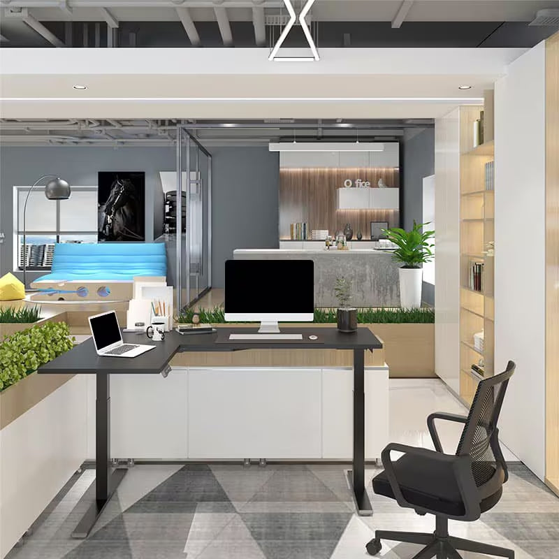 FlexiSpot Dual-Motor L-Shape Frame Only (Height 710-1200 mm, Load 100 kg)