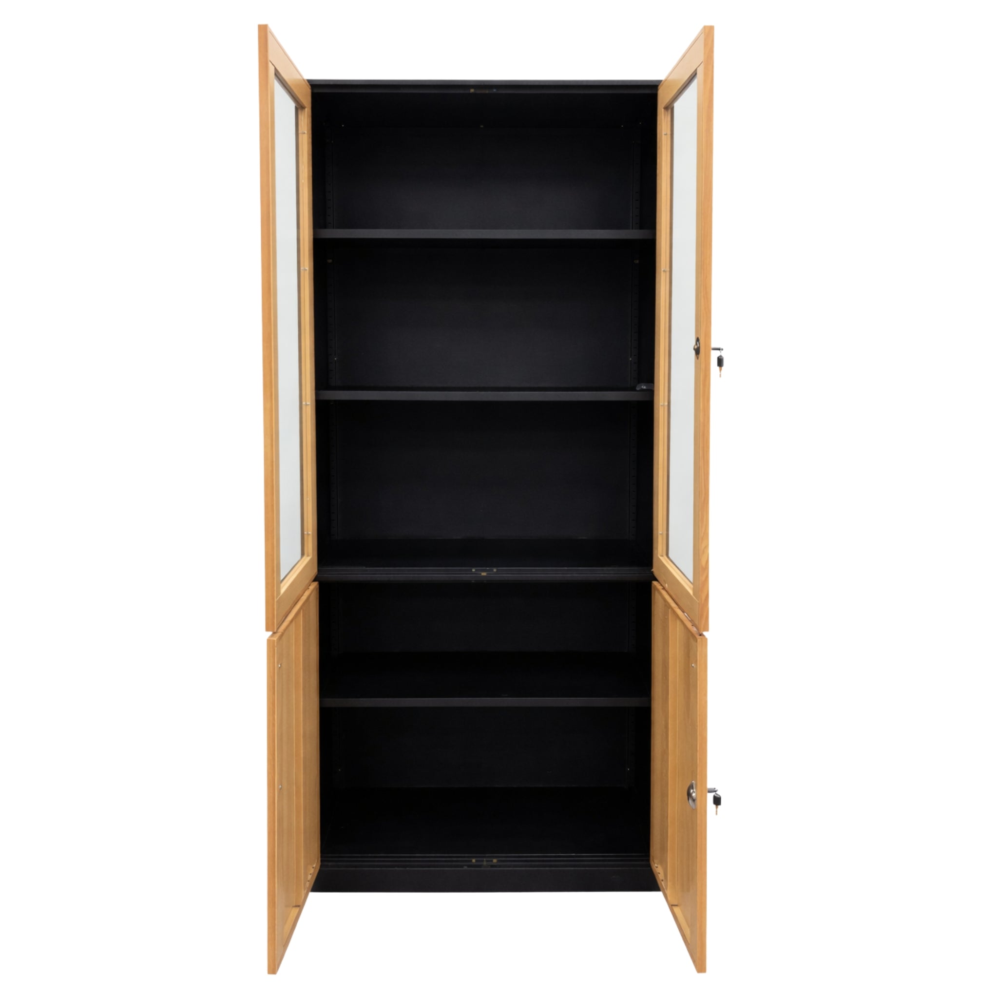 Half-Glass Display Metal Storage & Cabinet