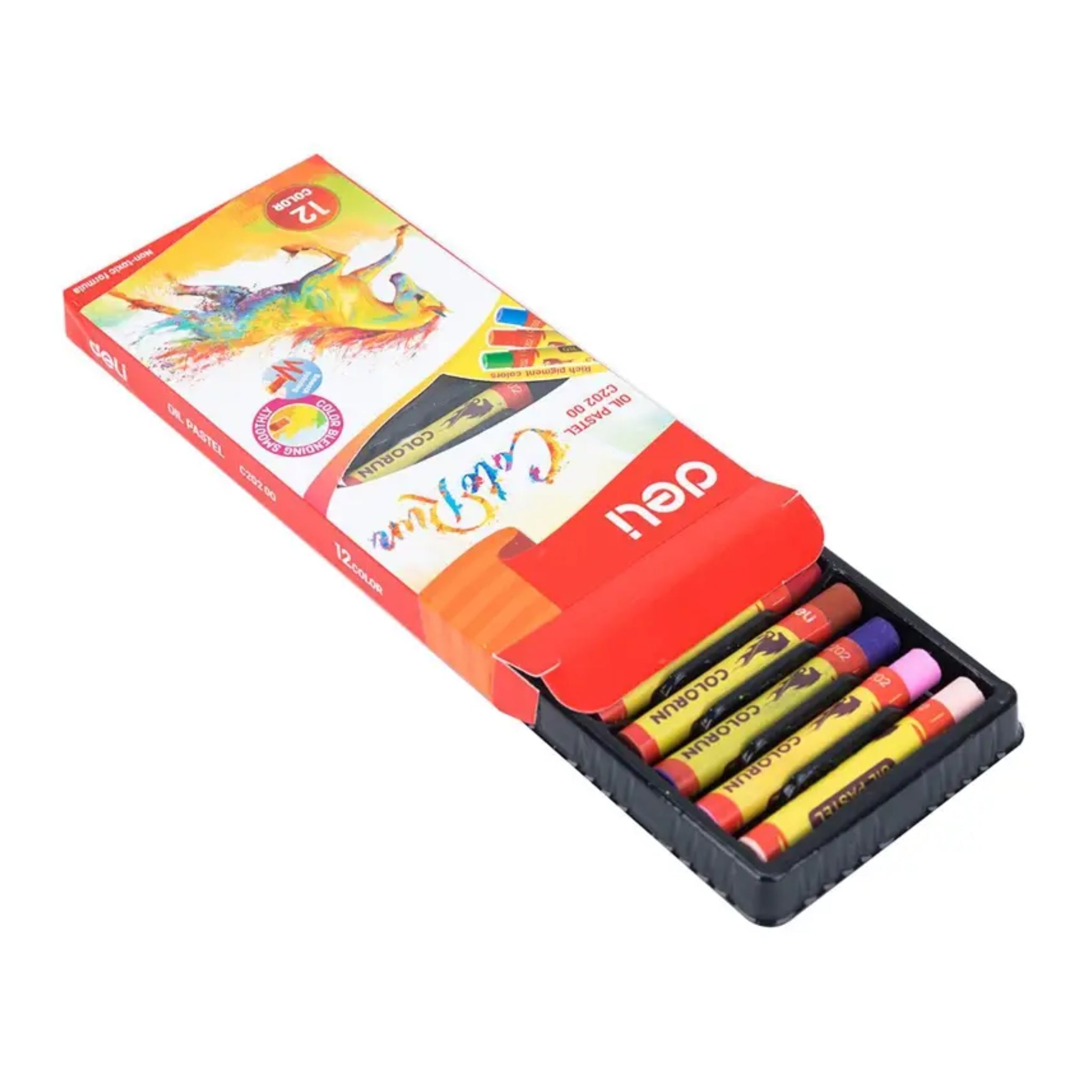 Deli Oil Pastel 12 Colors