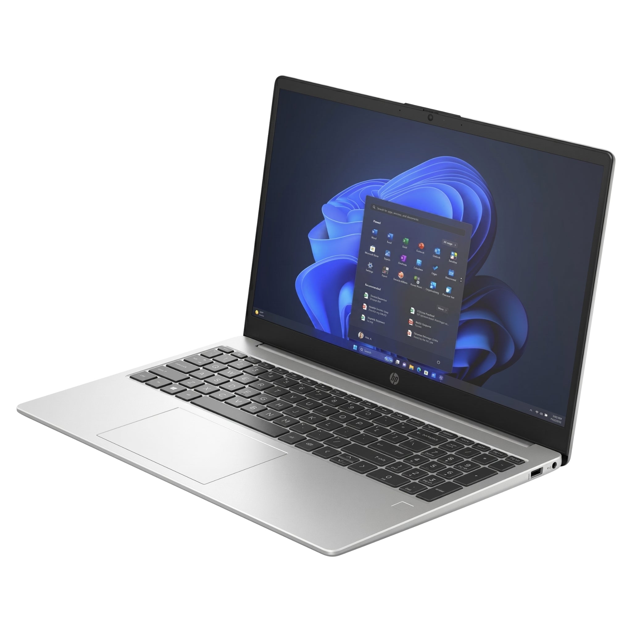 HP 250R G10 CI3-100U 8GB RAM 512GB SSD 15.6" Screen Win11 Pro Natural Silver
