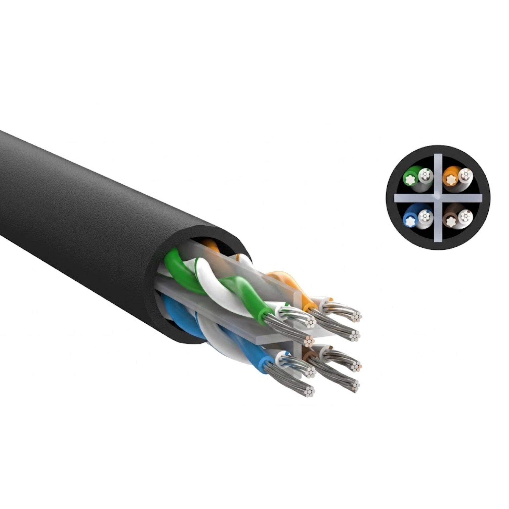 UGREEN Cat 6 U/UTP Ethernet Cable (2m, Black)