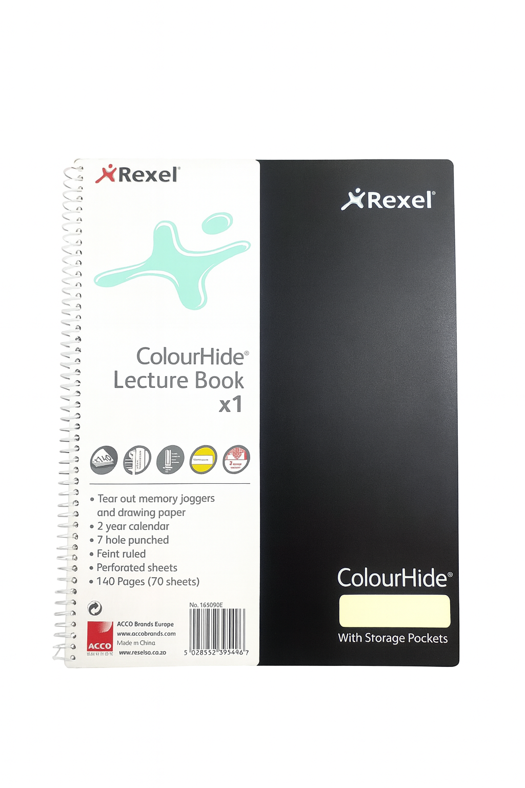 Rexel Colourhide Lecture Book Feint Perforated A4