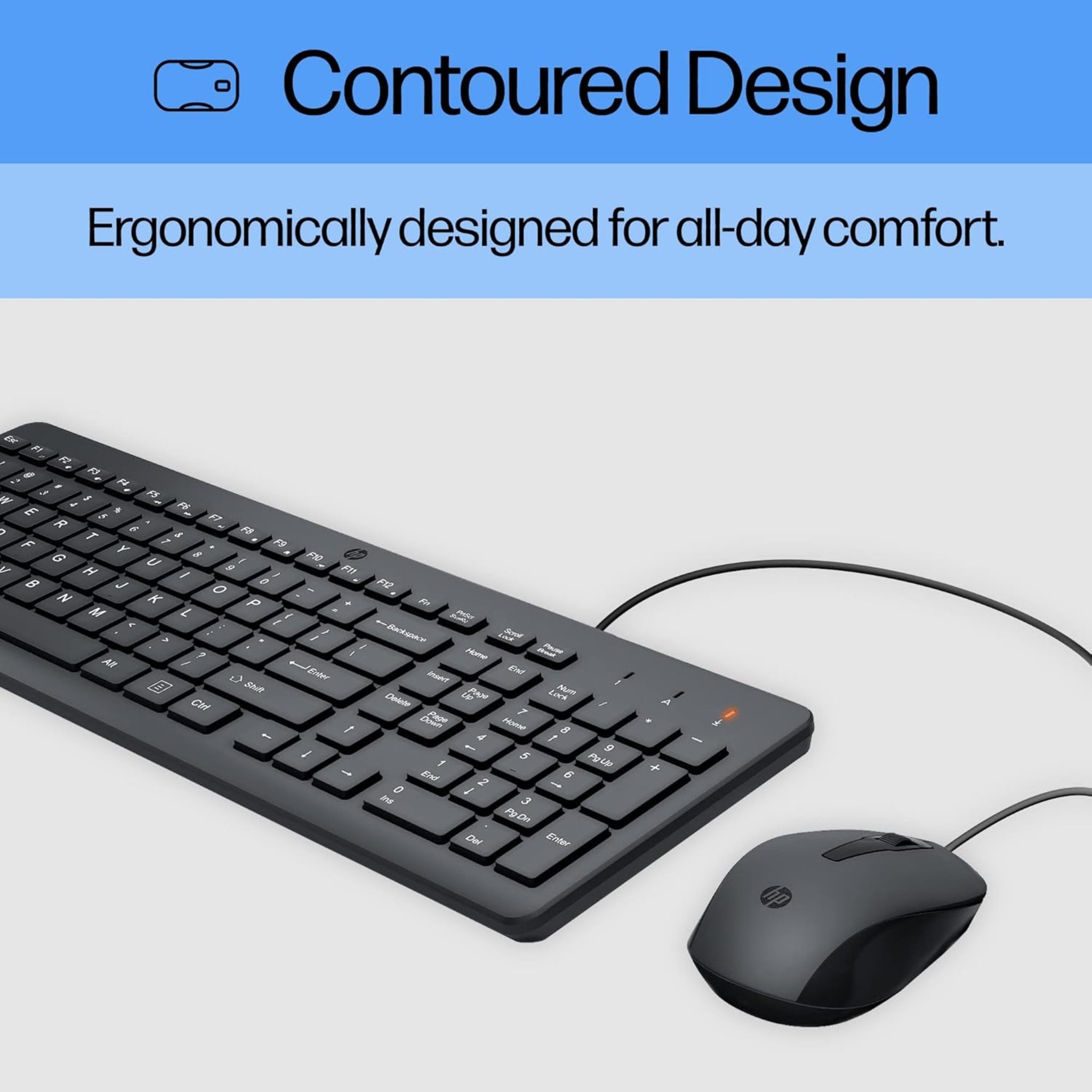HP 150 Wired Mouse and Keyboard Combination