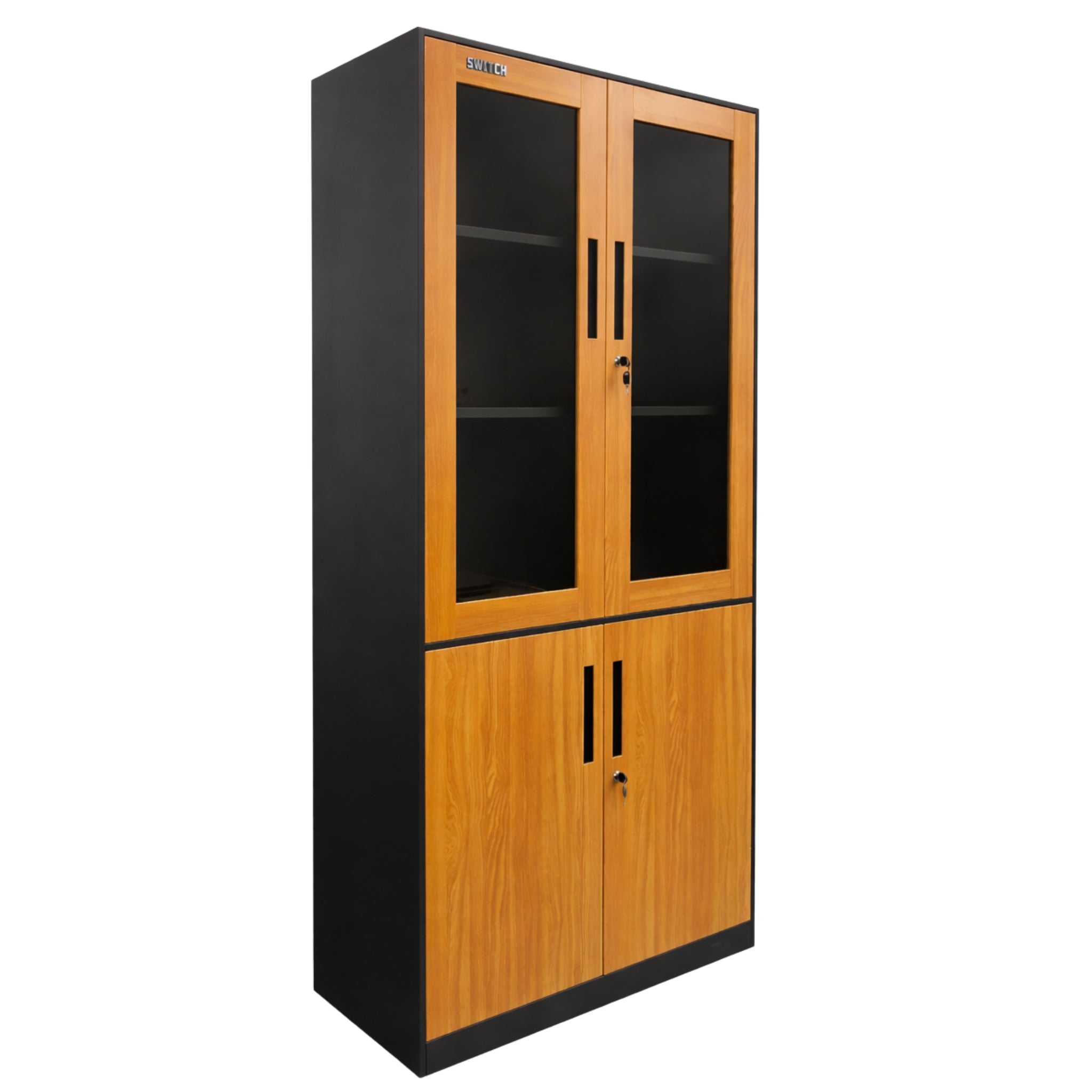 Half-Glass Display Metal Storage & Cabinet