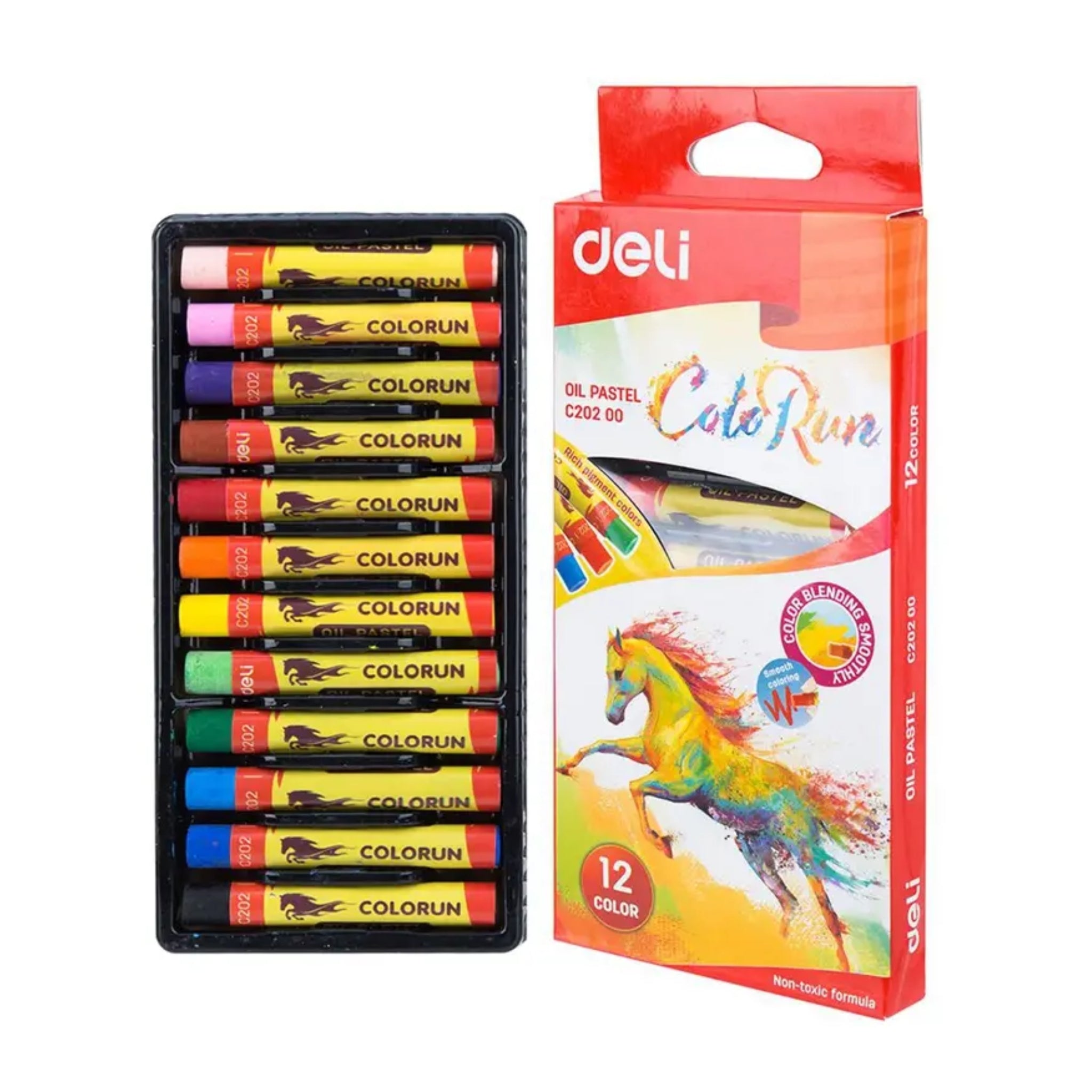 Deli Oil Pastel 12 Colors