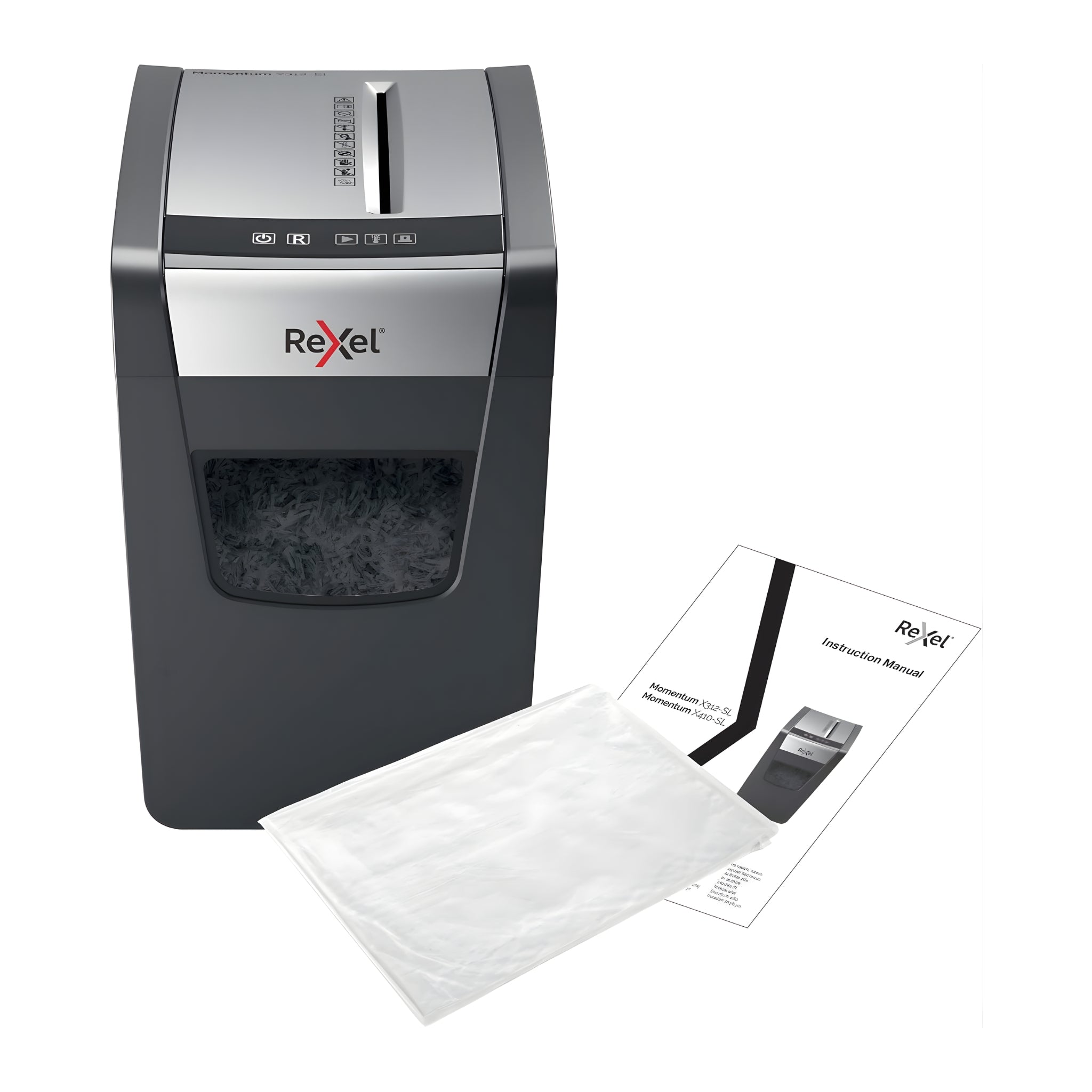 Rexel Momentum X410-SL Slimline Cross Cut Paper Shredder