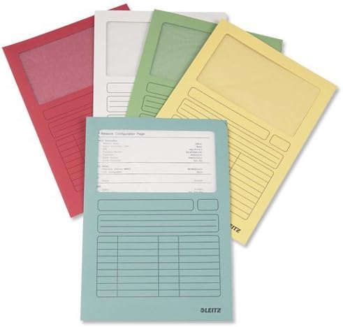 Leitz Z4 Window Folder, Assorted Colours