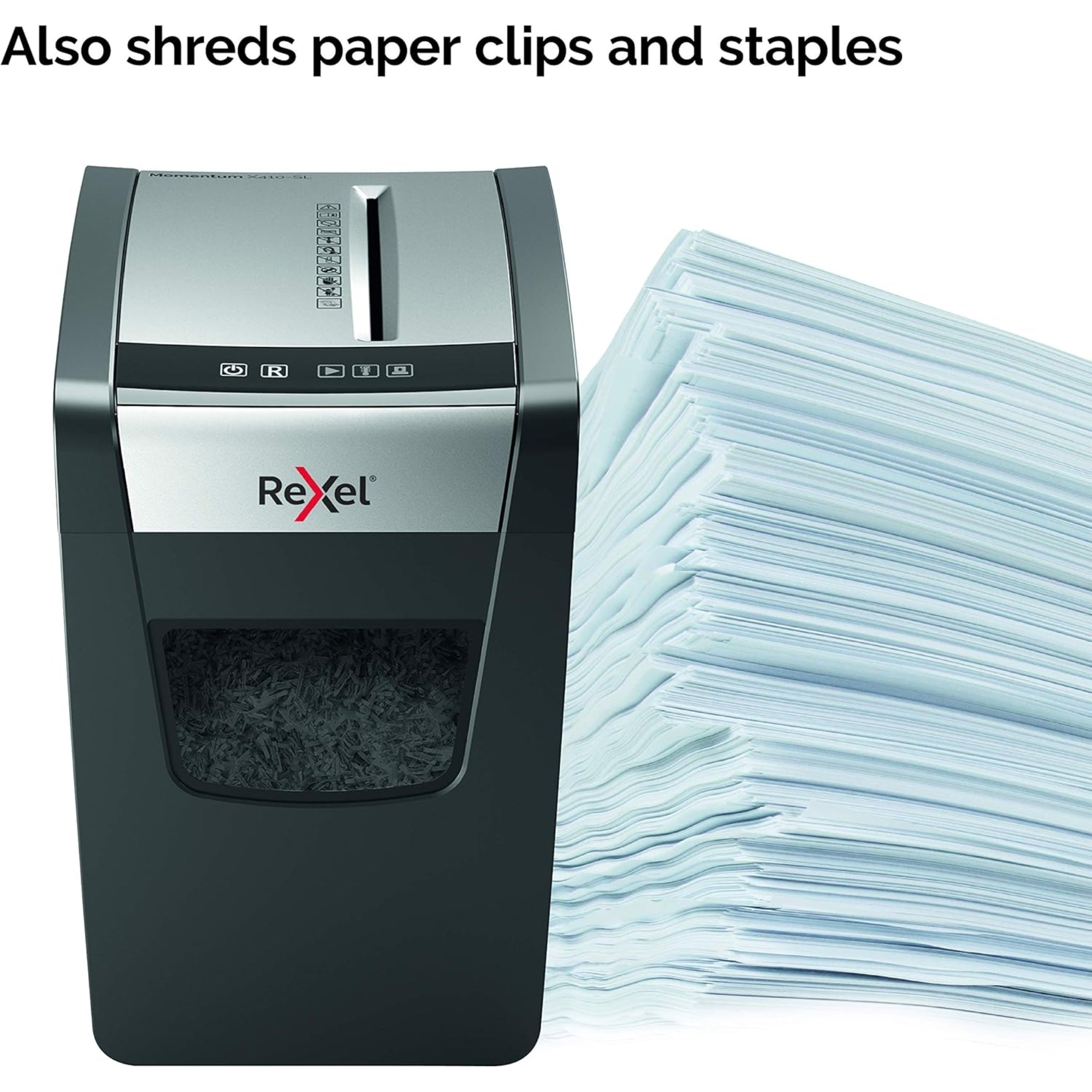 Rexel Momentum X410-SL Slimline Cross Cut Paper Shredder