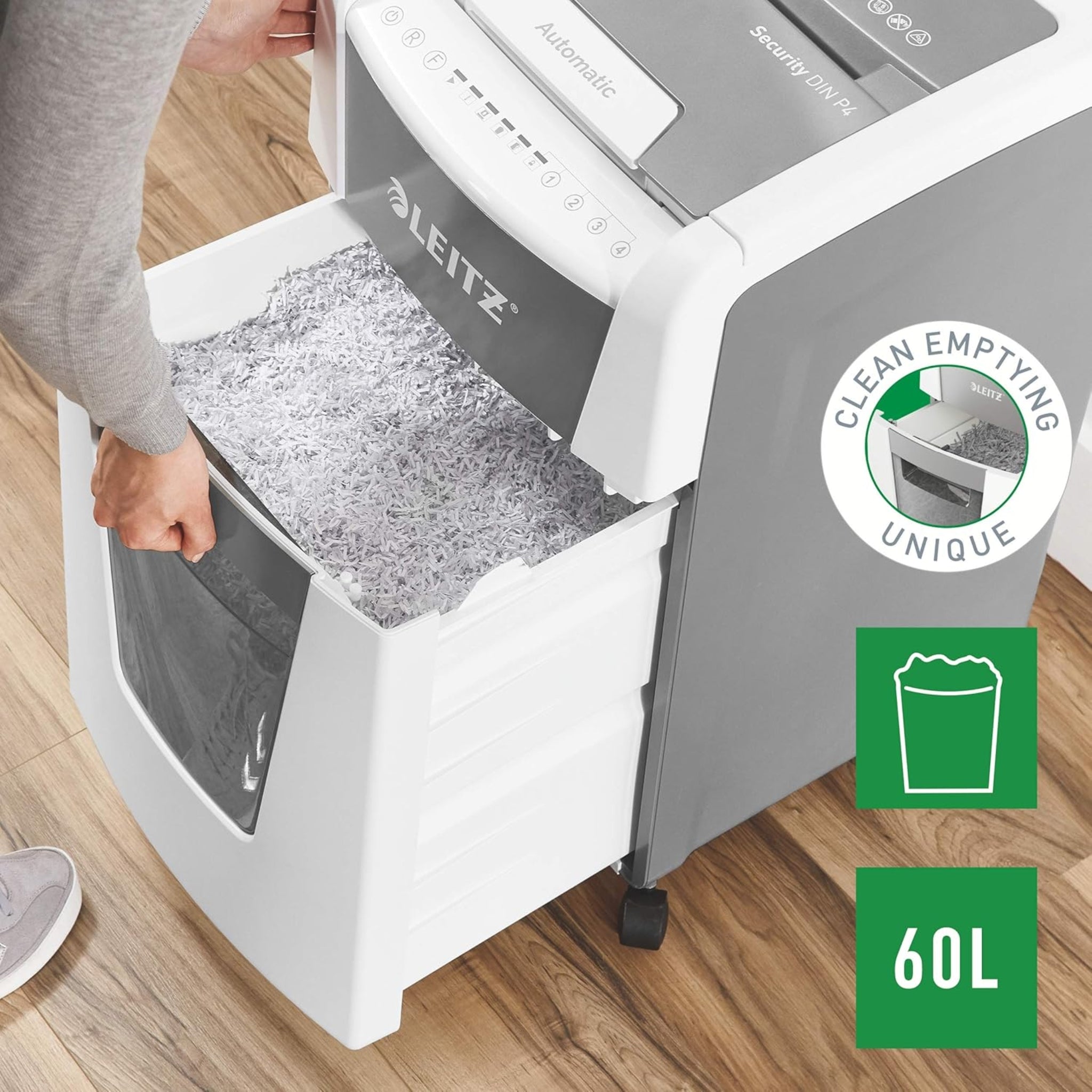 Leitz IQ AutoFeed 300 Shredder, P4, UK