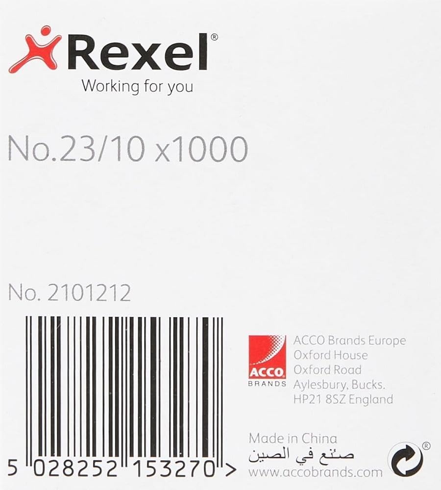 Rexel Heavy Duty Staples No.23, 10mm – 1000