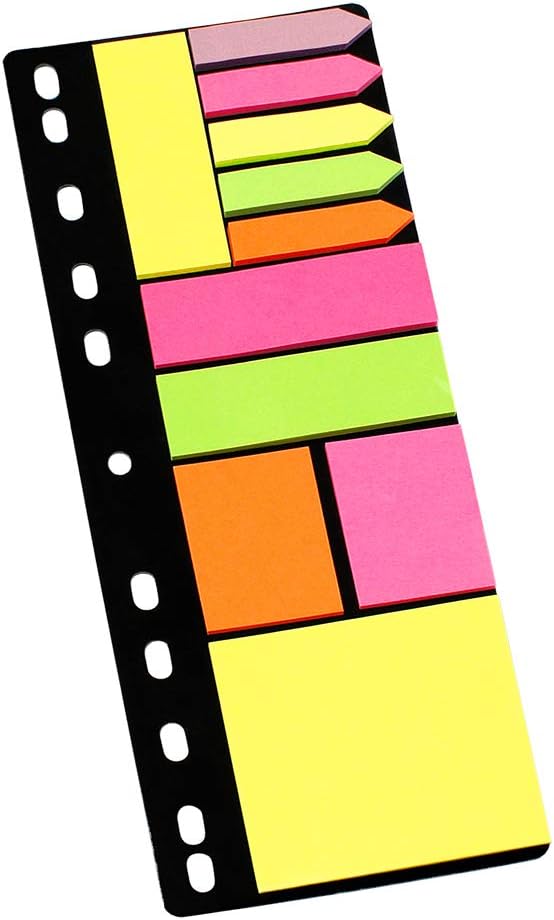 inFO Notes Brilliant Mix Combo Set – Yellow Notes, 50 x 40 mm & 25 x 75 mm Pads, 12 x 45 mm Arrow Markers (25 Sheets/Pad)