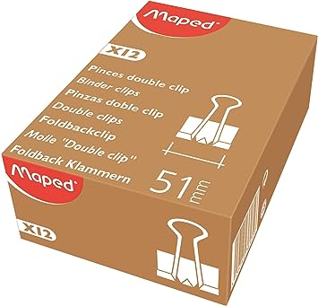 Maped Clips Binder Clips 51Mm X12 Box