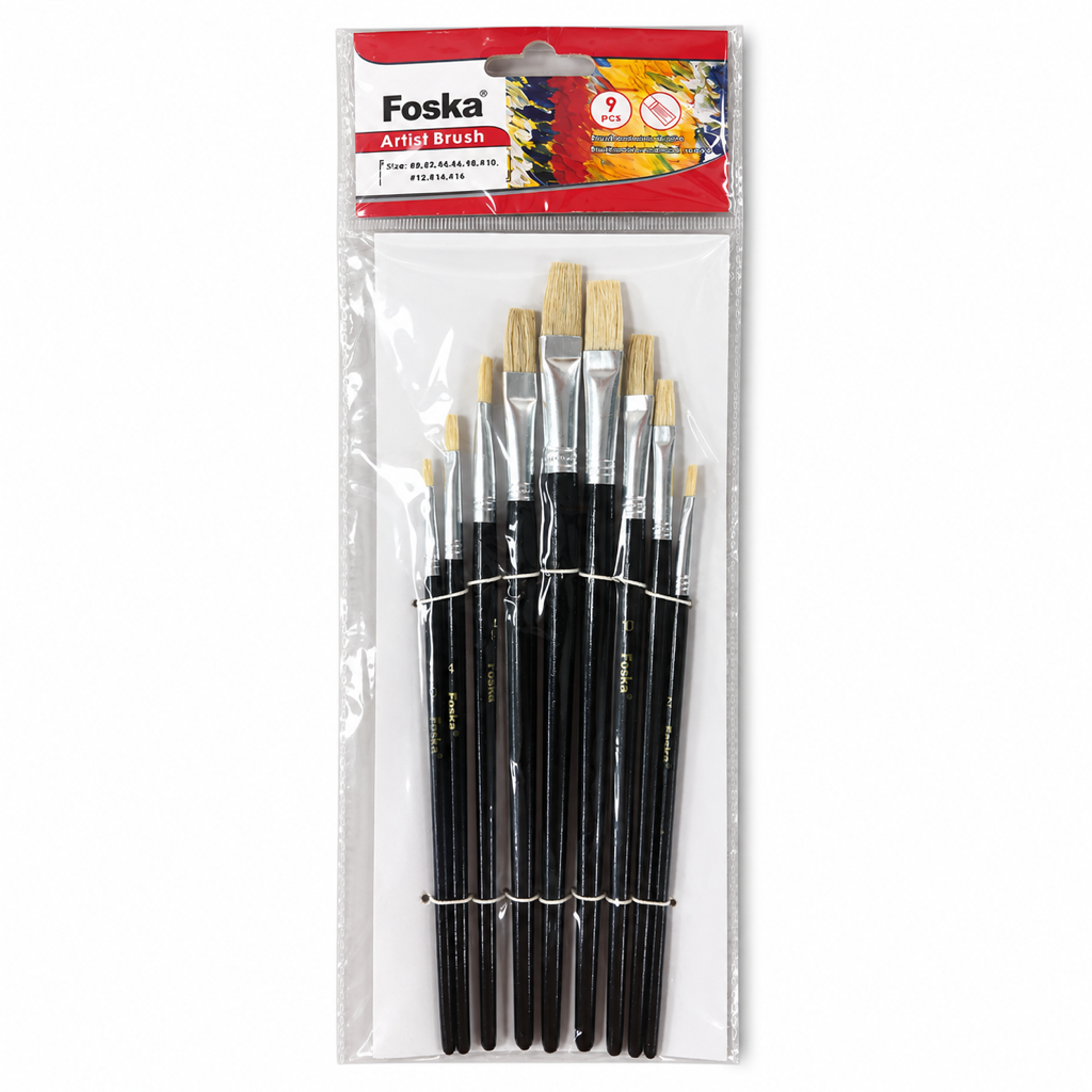 Foska Artist Brush set 9 pcs 577T – pack