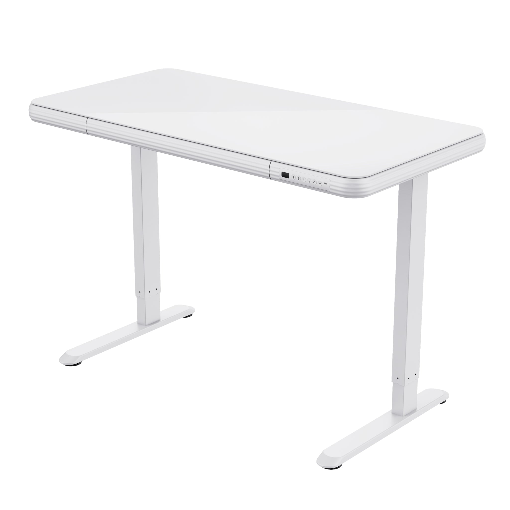 FlexiSpot Standing Desk – Glass Top (UK Plug)