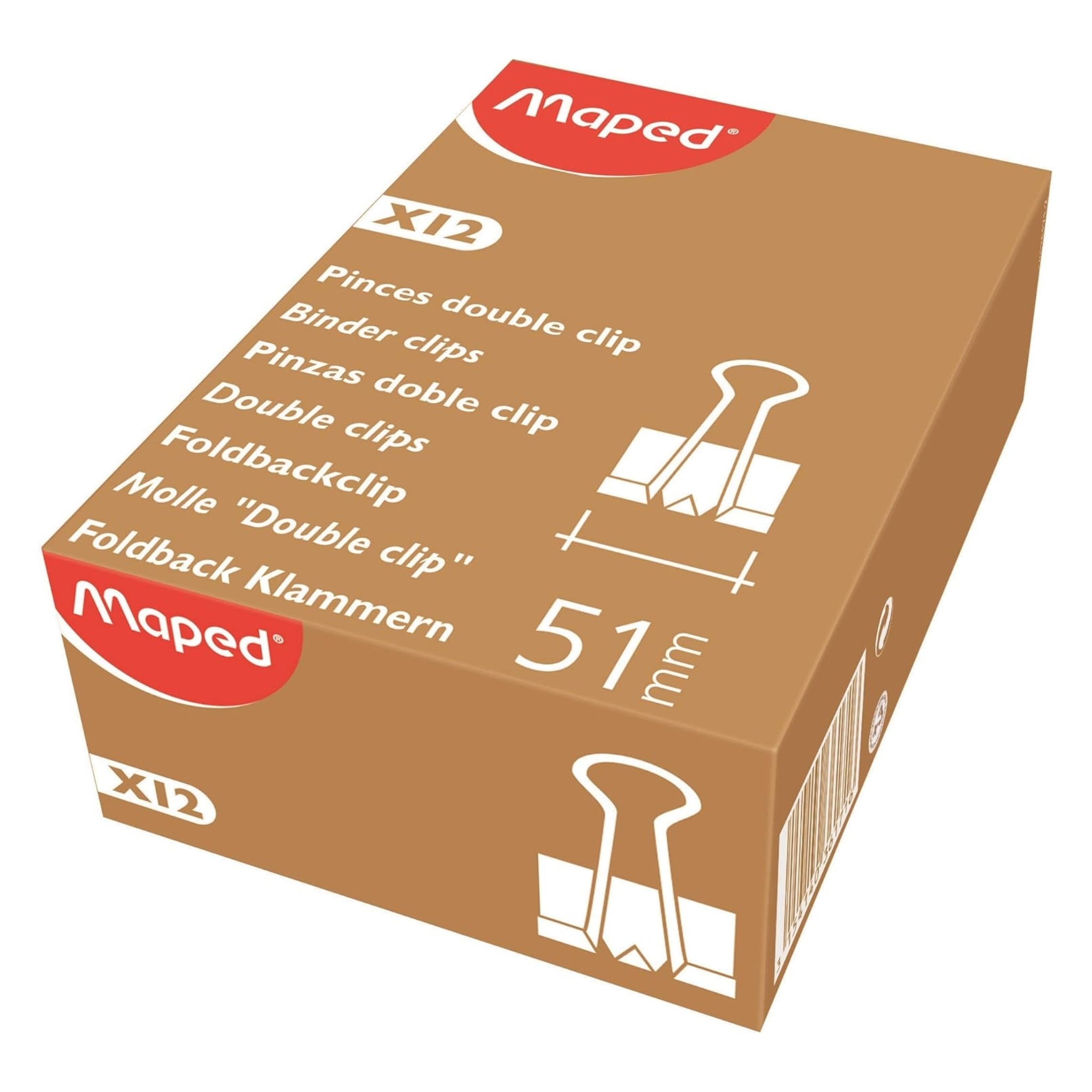 Maped Clips Binder Clips 51Mm X12 Box