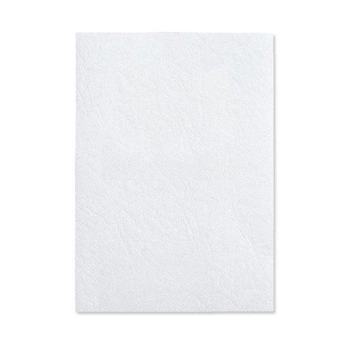 GBC LeatherGrain™ Binding Covers A4 250 gsm White (Pack 100)
