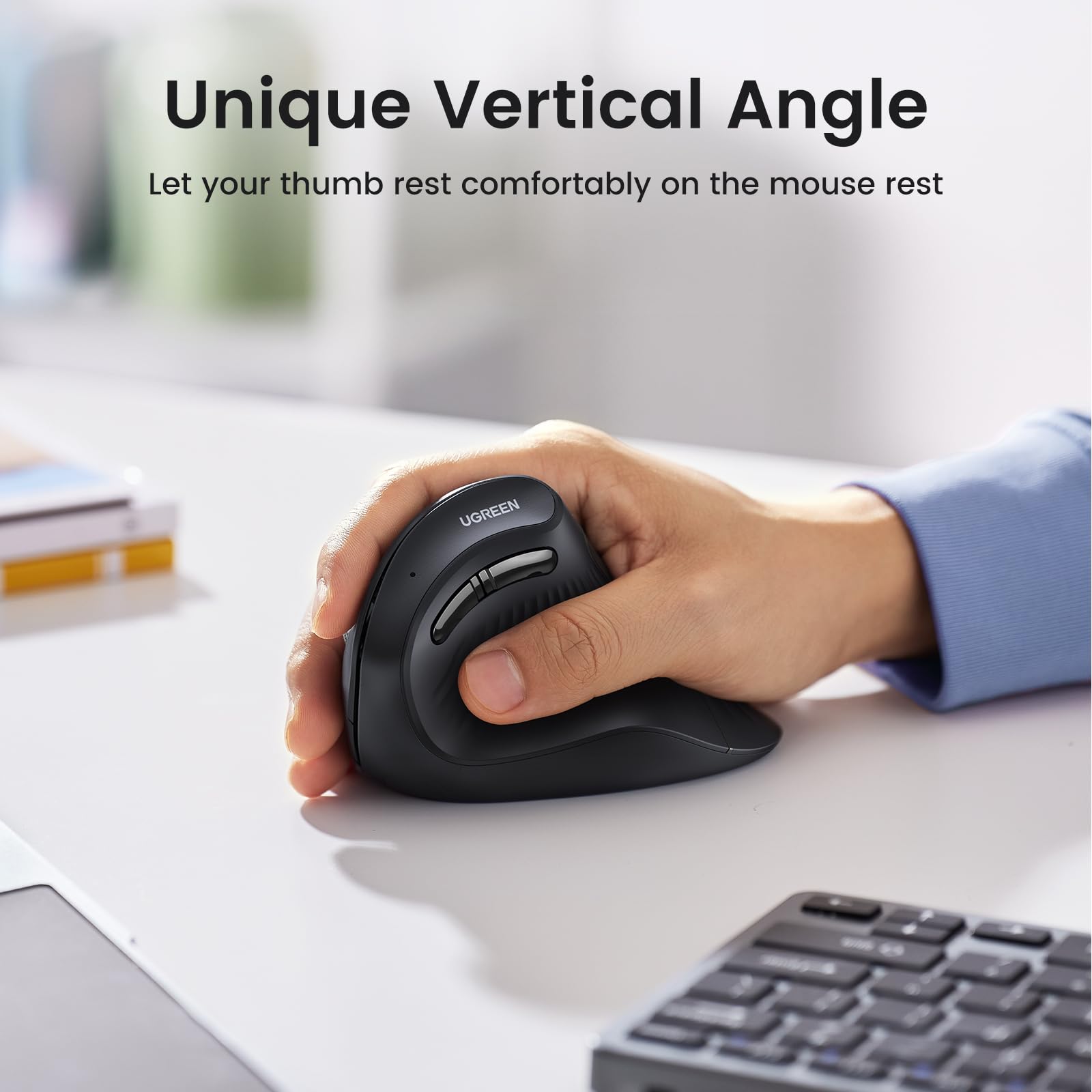 UGREEN Multi-Mode Vertical Mouse - Image 2 - Office R Us