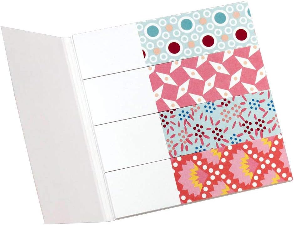 inFO Notes Paper Page Markers 18 x 70 mm “Petit Pan” Red Sequence, 4 Pads (25 Sheets/Pad)