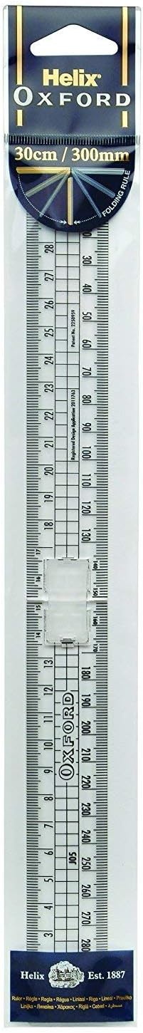 Helix Oxford 30Cm Folding Ruler