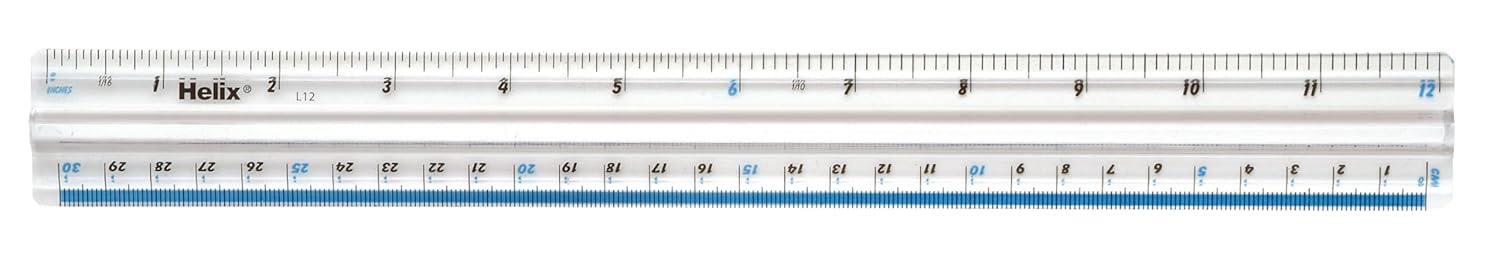 Helix F Grip Ruler 12" 30Cm S Resist