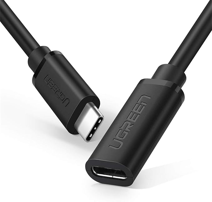 UGREEN USB-C Extension Cable (0.5m, USB 3.1 Gen 2, Black)