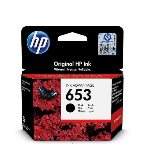 HP 653 Black Ink Cartridge