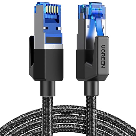 UGREEN Cat8 Ethernet Cable (3m, Braided, Black)