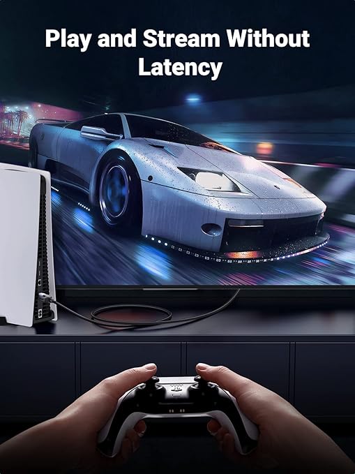 UGREEN Cat8 Ethernet Cable (3m, Braided, Black)