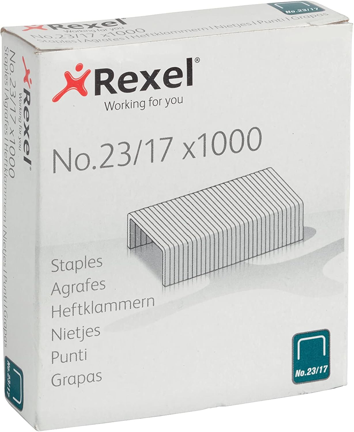 Rexel Heavy Duty Staples No.23, 17mm – 1000