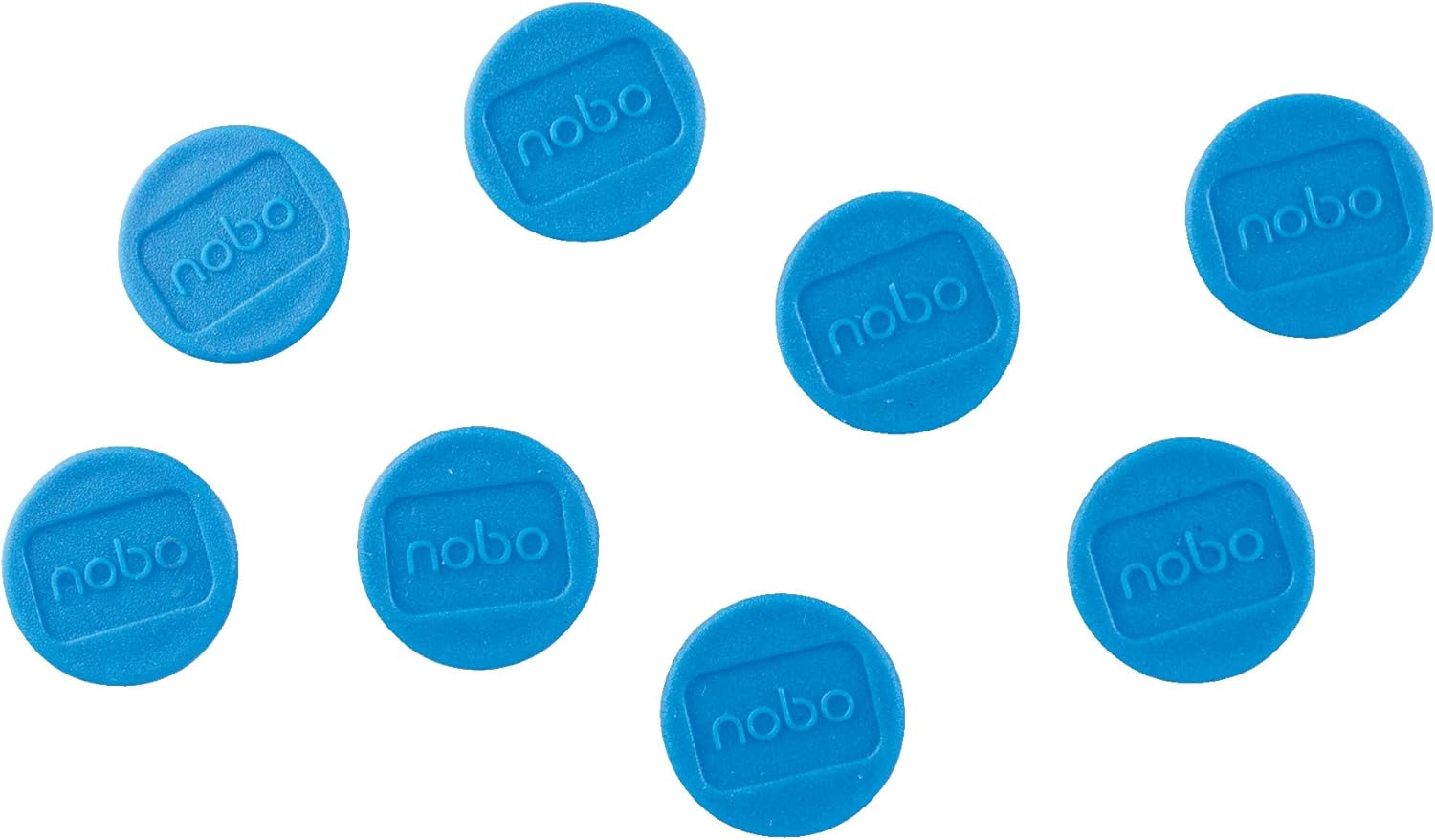 Nobo Magnets 20 mm – Blue (Pack of 8)