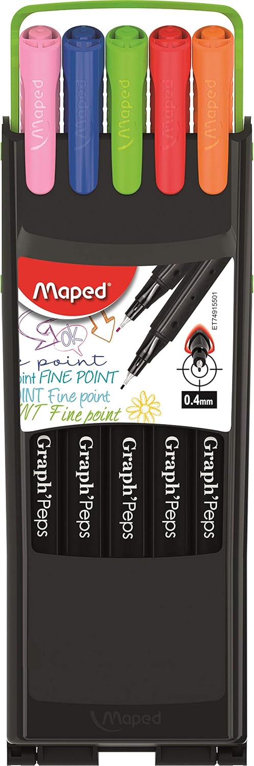 Maped Fine Point Graph Peps Compact X10 Blister