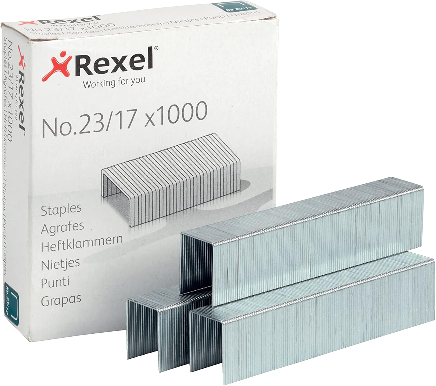 Rexel Heavy Duty Staples No.23, 17mm – 1000