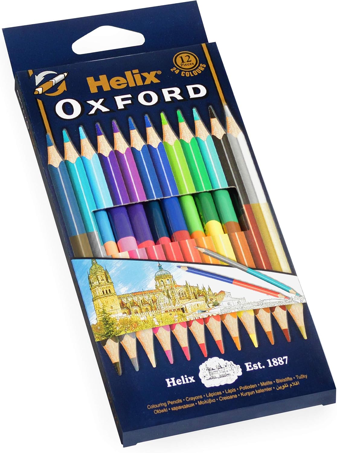 Helix Duo'S 7" Double Color Pencil
