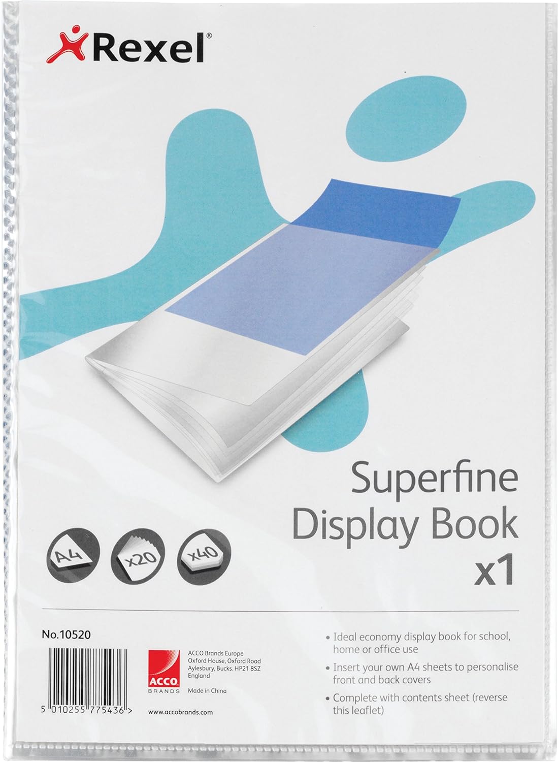 Rexel Superfine Display Book A4 20 Pocket
