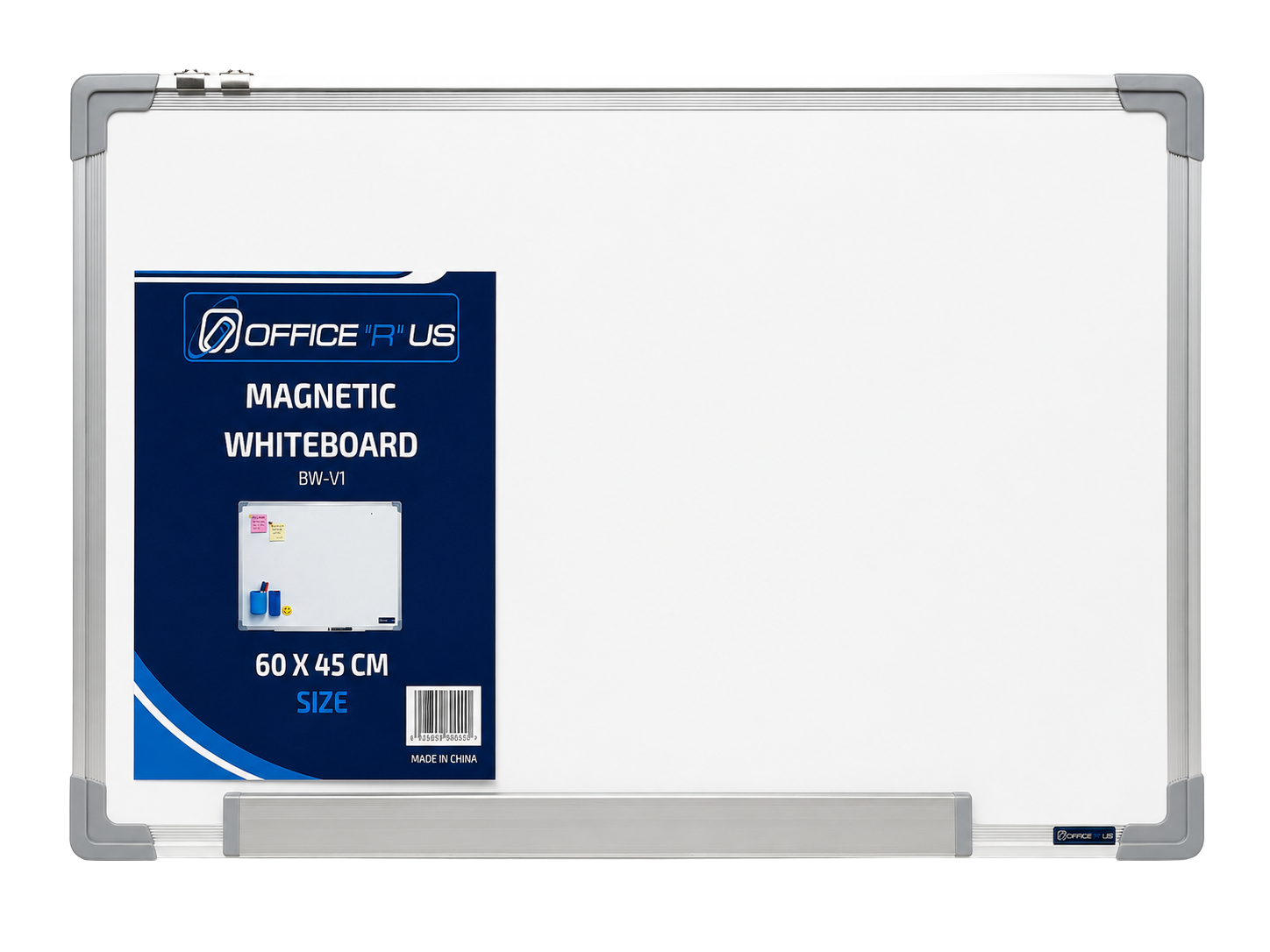 60 x 45cm Magnetic Whiteboard with Aluminium Frame
