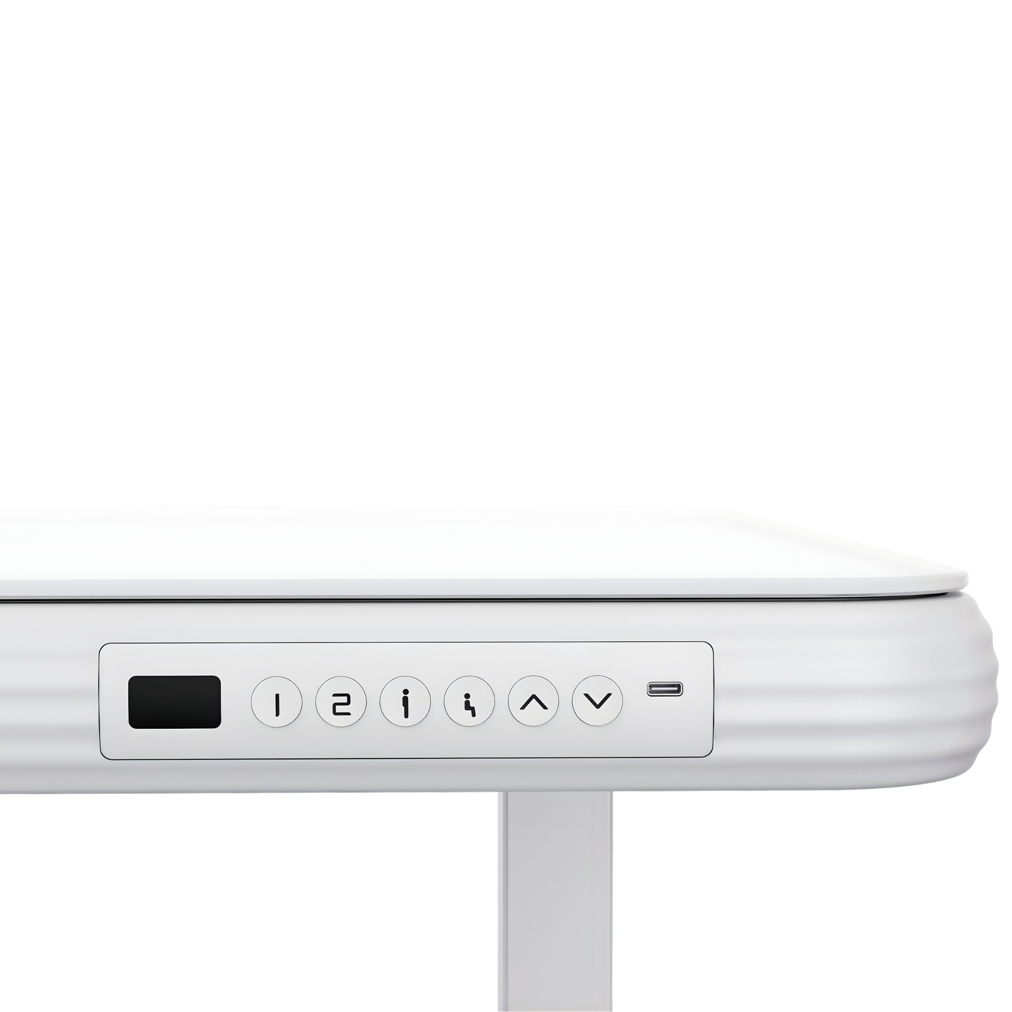 FlexiSpot Standing Desk – Glass Top (UK Plug)