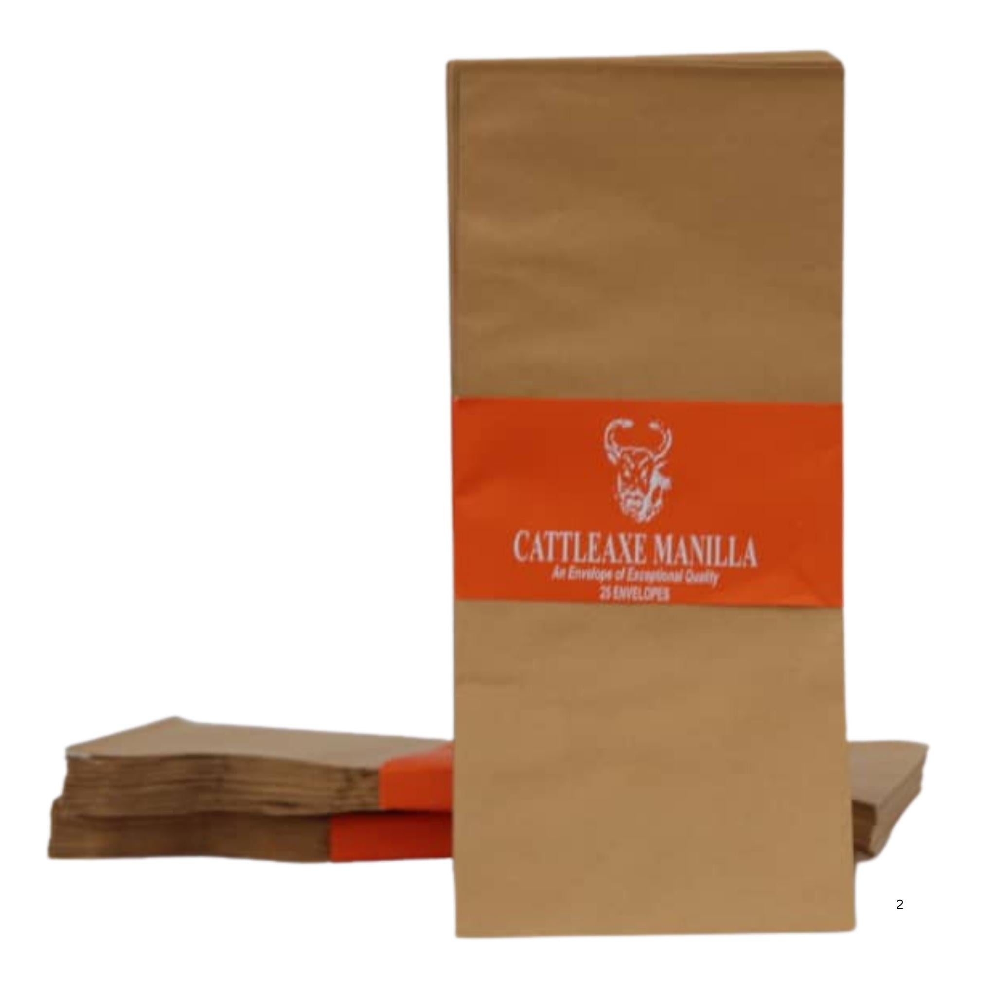 Cattleaxe Manila Brown Envelopes 9 X 4