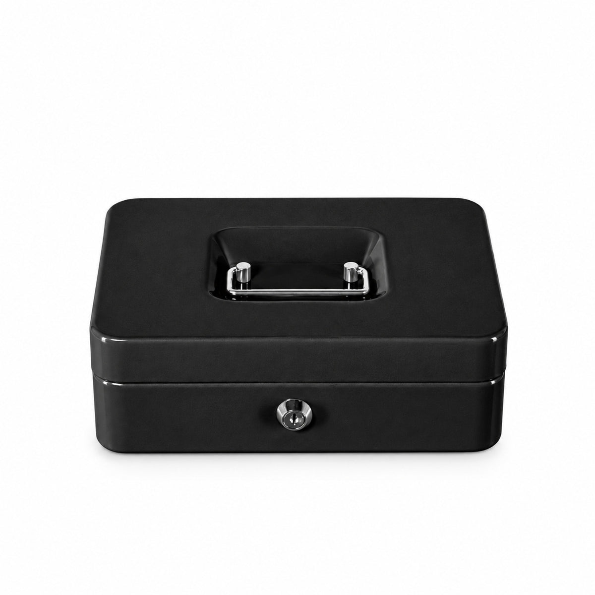 Ashford Safes CB0302 Cash Box (25cm) - Black (key lock) Top - Office R Us