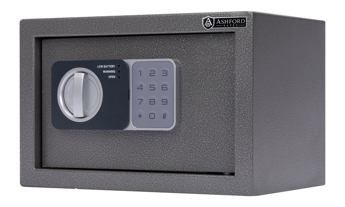 Ashford Safes E0103 Mini Electronic Safe (17cm) - Angle - Office R Us
