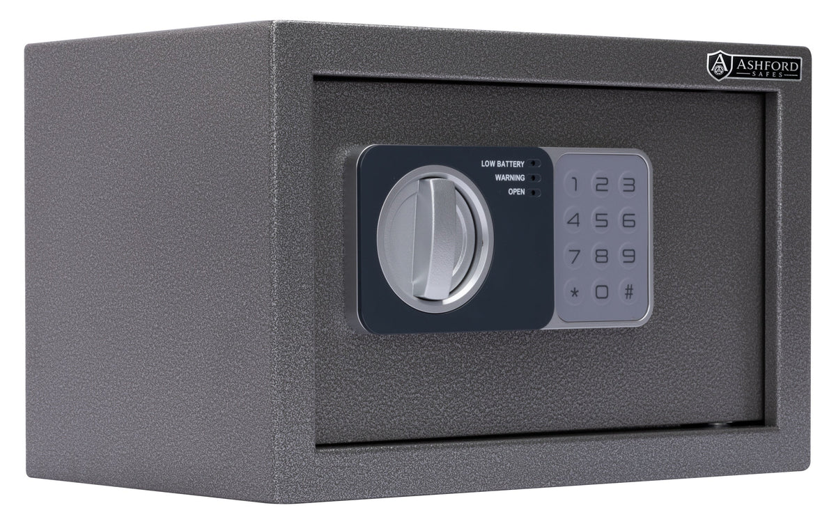 Ashford Safes E0103 Mini Electronic Safe (17cm) - Right Angle - Office R Us