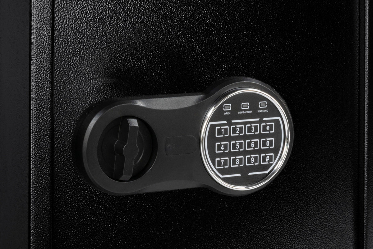 Ashford Safes KS1602E Key Safe (71 Keys) - Lock Close-up - Office R Us