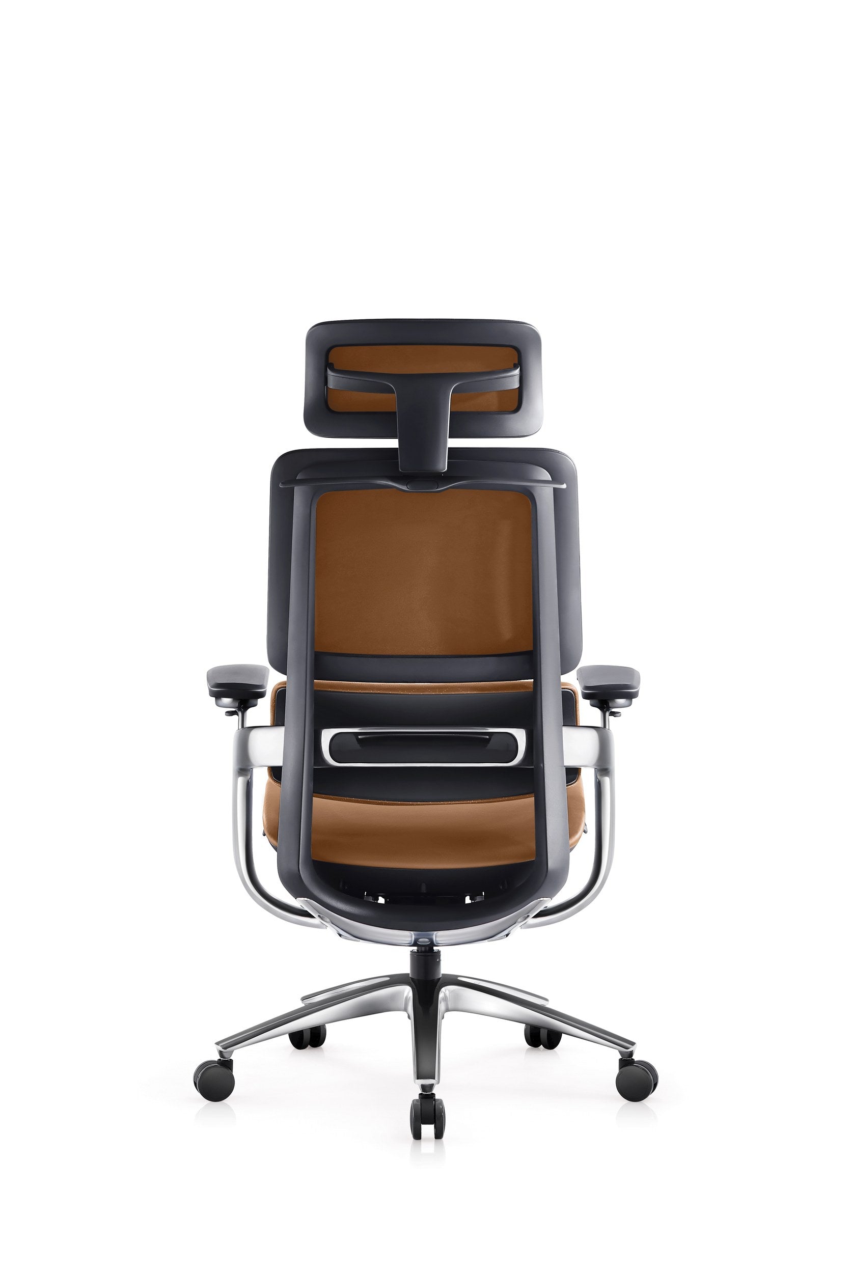 Aria - Executive Chair - Brown Leather Back - Office R Us