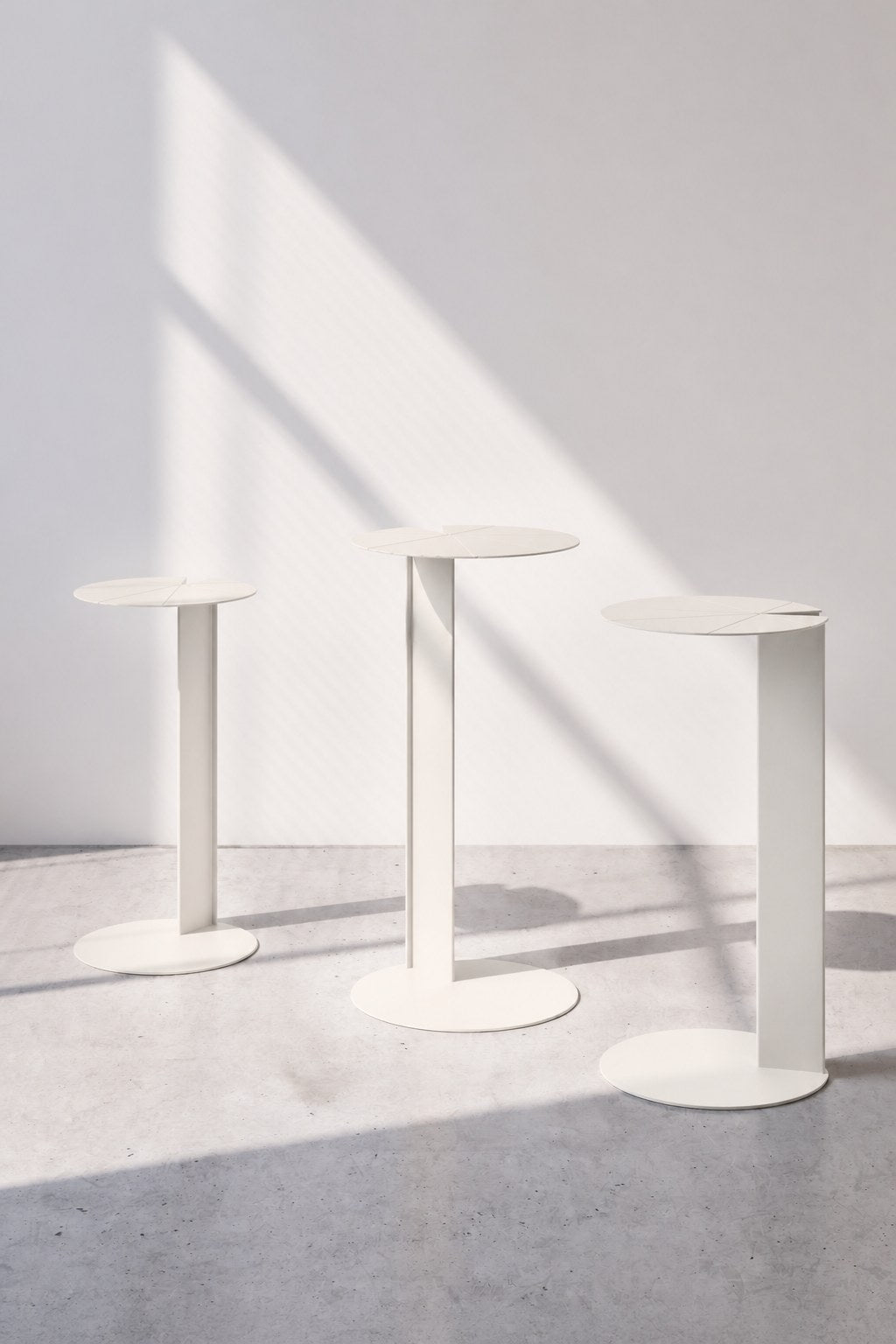 CT-10 - Nest of 3 Coffee Tables - White Set of Three - Office R Us