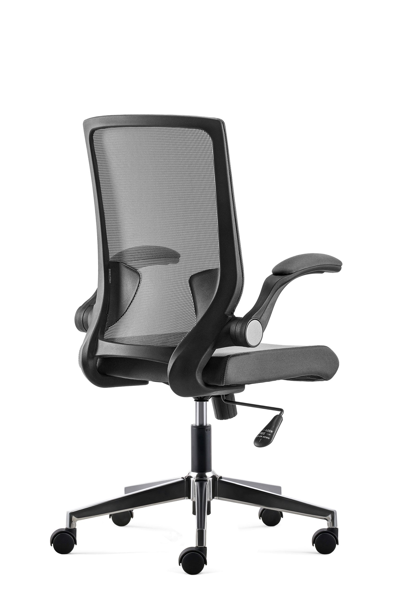 D255 - Task Chair - Chrome Base Angle 2 - Office R Us