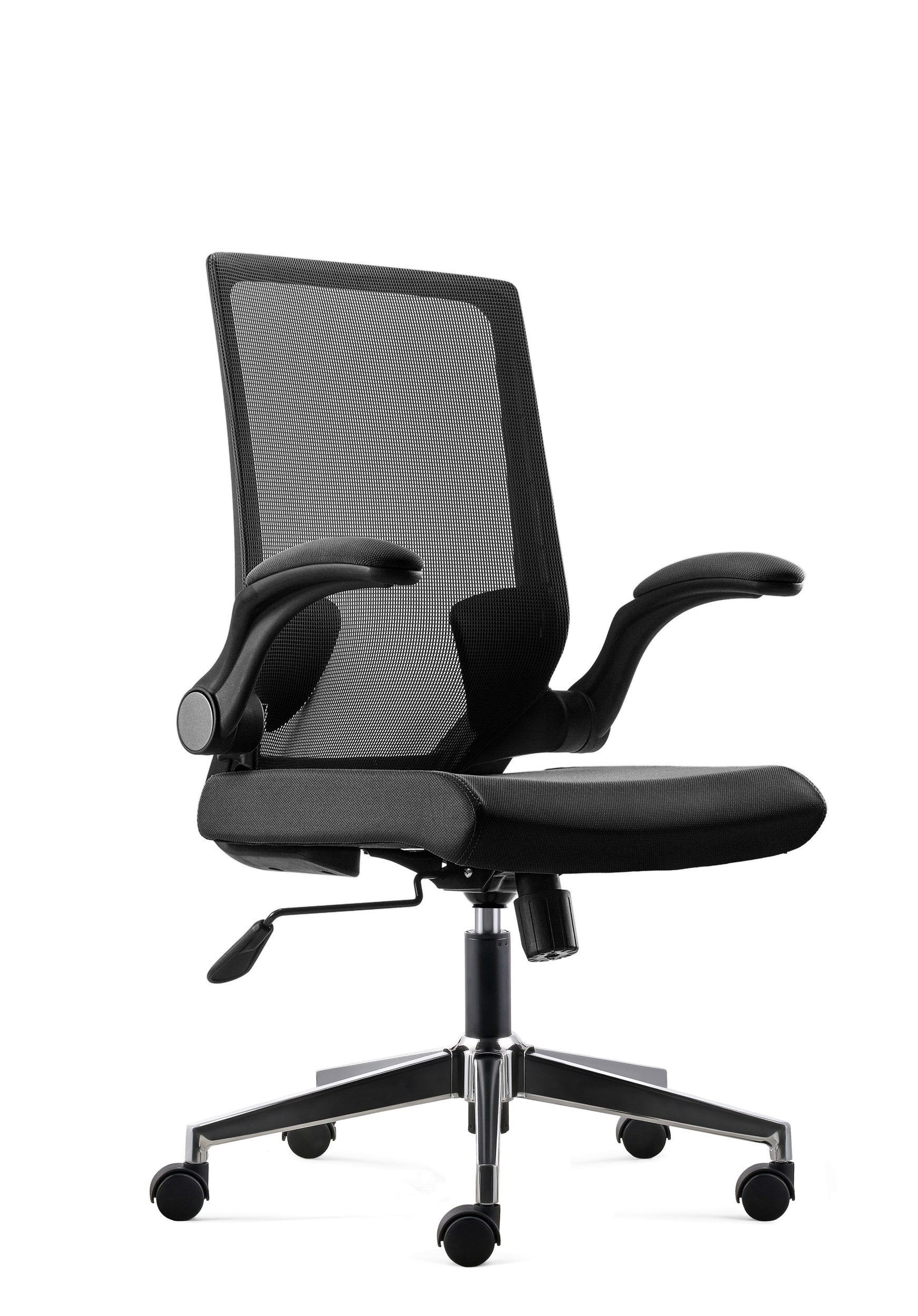 D255 - Task Chair - Chrome Base Angle 3 - Office R Us